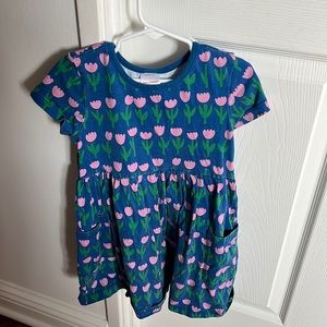 Hanna Andersson girls size 5 blue floral dress